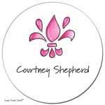 Sugar Cookie Gift Stickers - Fleur de lis